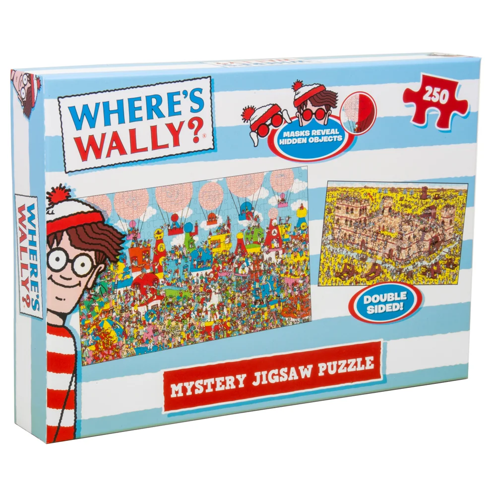 Where's Wally Double Sided Mystery Jigsaw Puzzle 250pcs Afbeelding 1