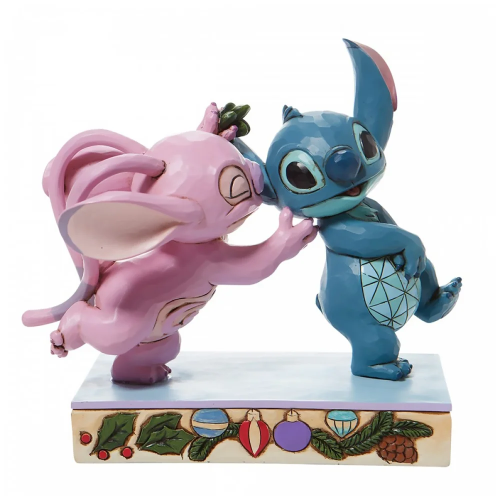 Disney Tradities Stitch & Engel met Maretak Afbeelding 1