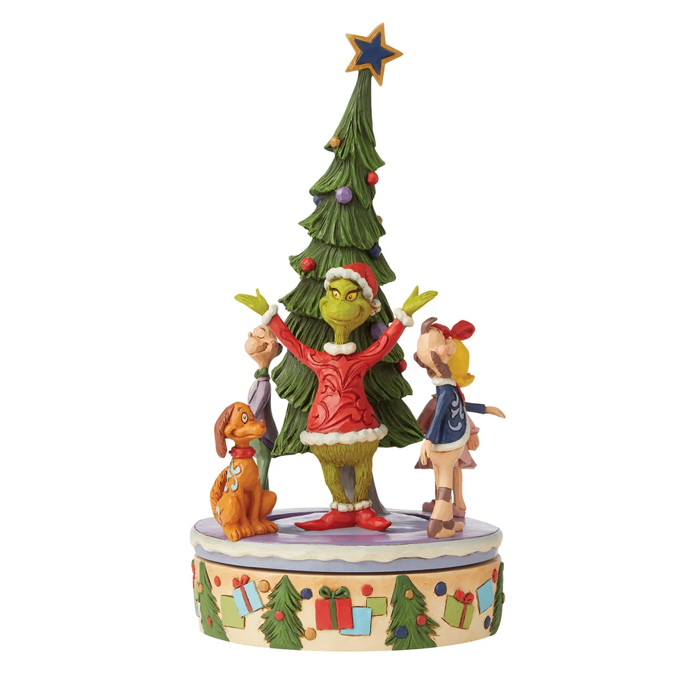 The Grinch By Jim Shore Grinch Rotator Figurine Afbeelding 1