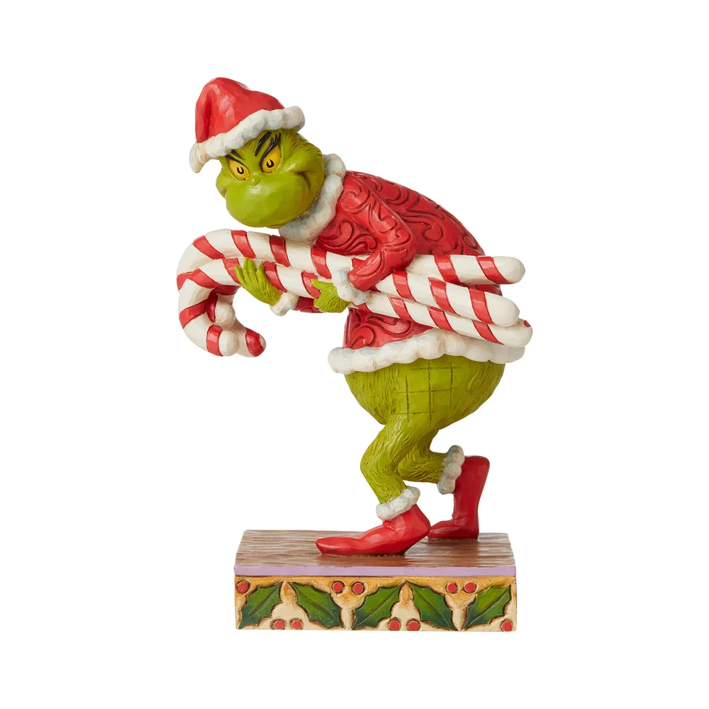 The Grinch By Jim Shore Grinch Stealing Candy Canes Afbeelding 1