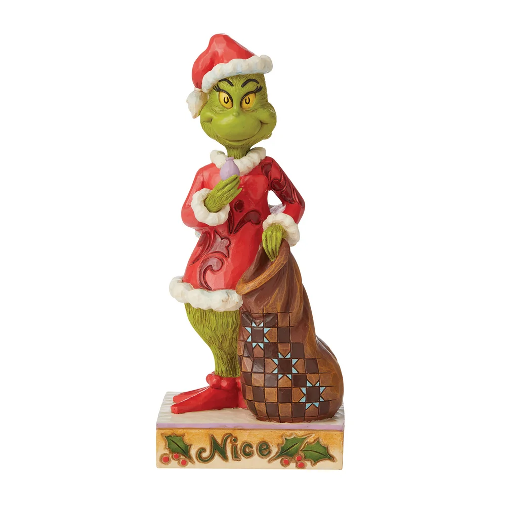 The Grinch By Jim Shore Naughty Nice Grinch Figurine Afbeelding 1