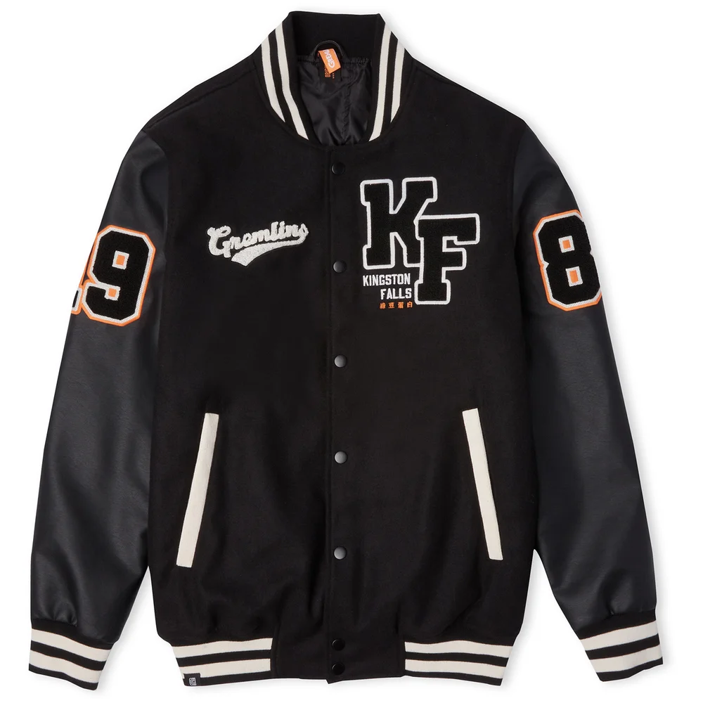 Original Hero x Gremlins Varsity Jacket - Black - M Afbeelding 1