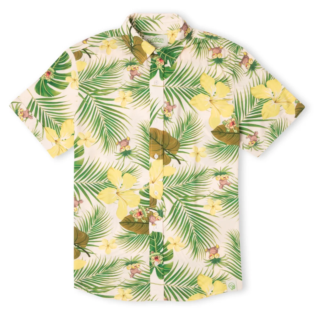 Pokémon Exeggutor Tropical Print Shirt - Cream - S Afbeelding 1