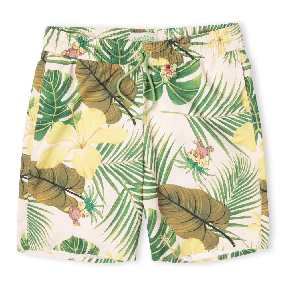 Pokémon Exeggutor Tropical Swim Shorts - Cream - XS Afbeelding 1
