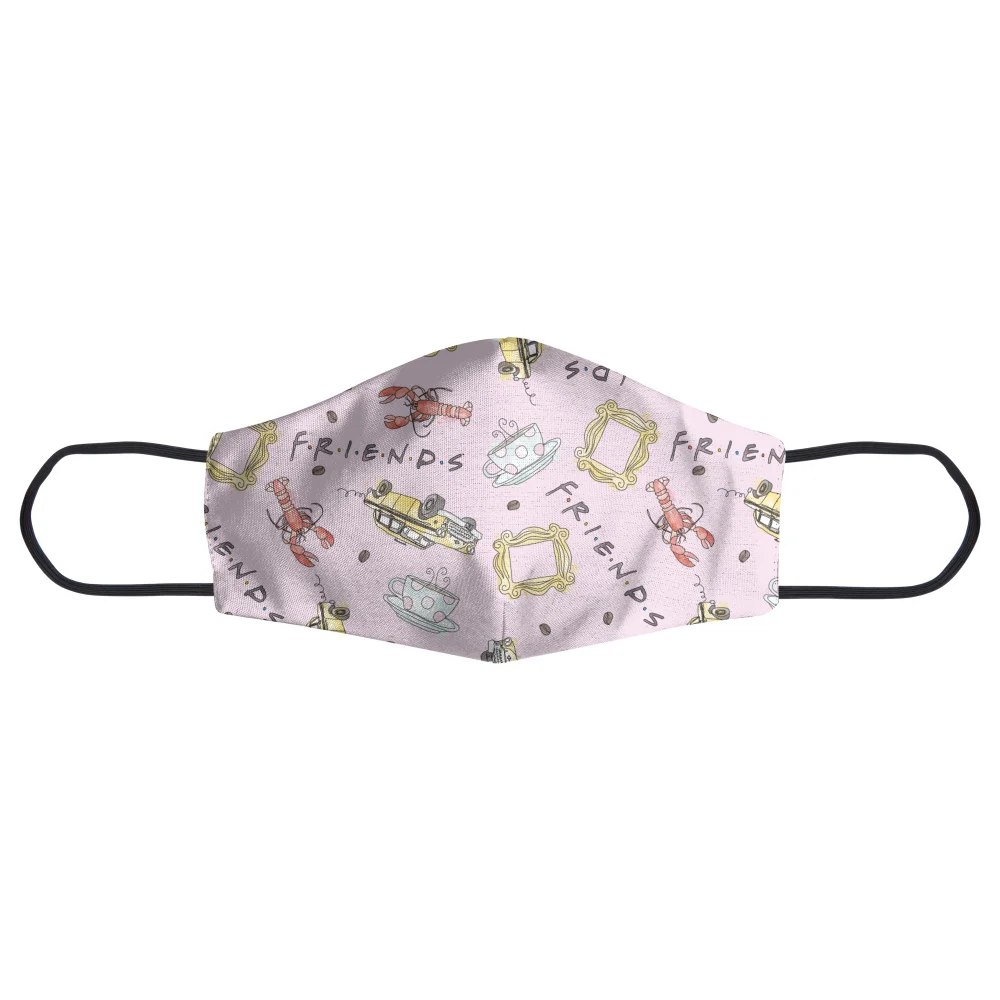 Friends Could I Be Anymore Masked Up Face Mask - S Afbeelding 1