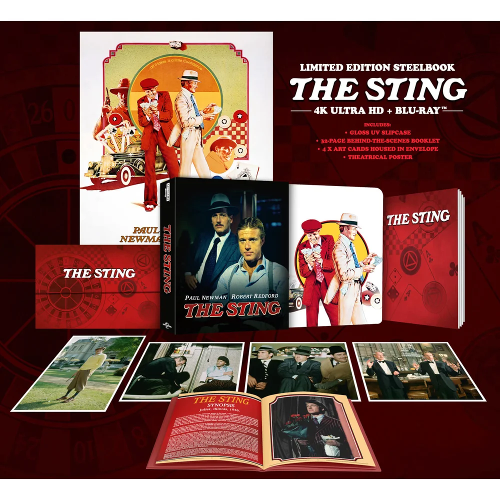 The Sting - Zavvi Exclusief 4K Ultra HD Steelbook (Inclusief Blu-ray) Afbeelding 1