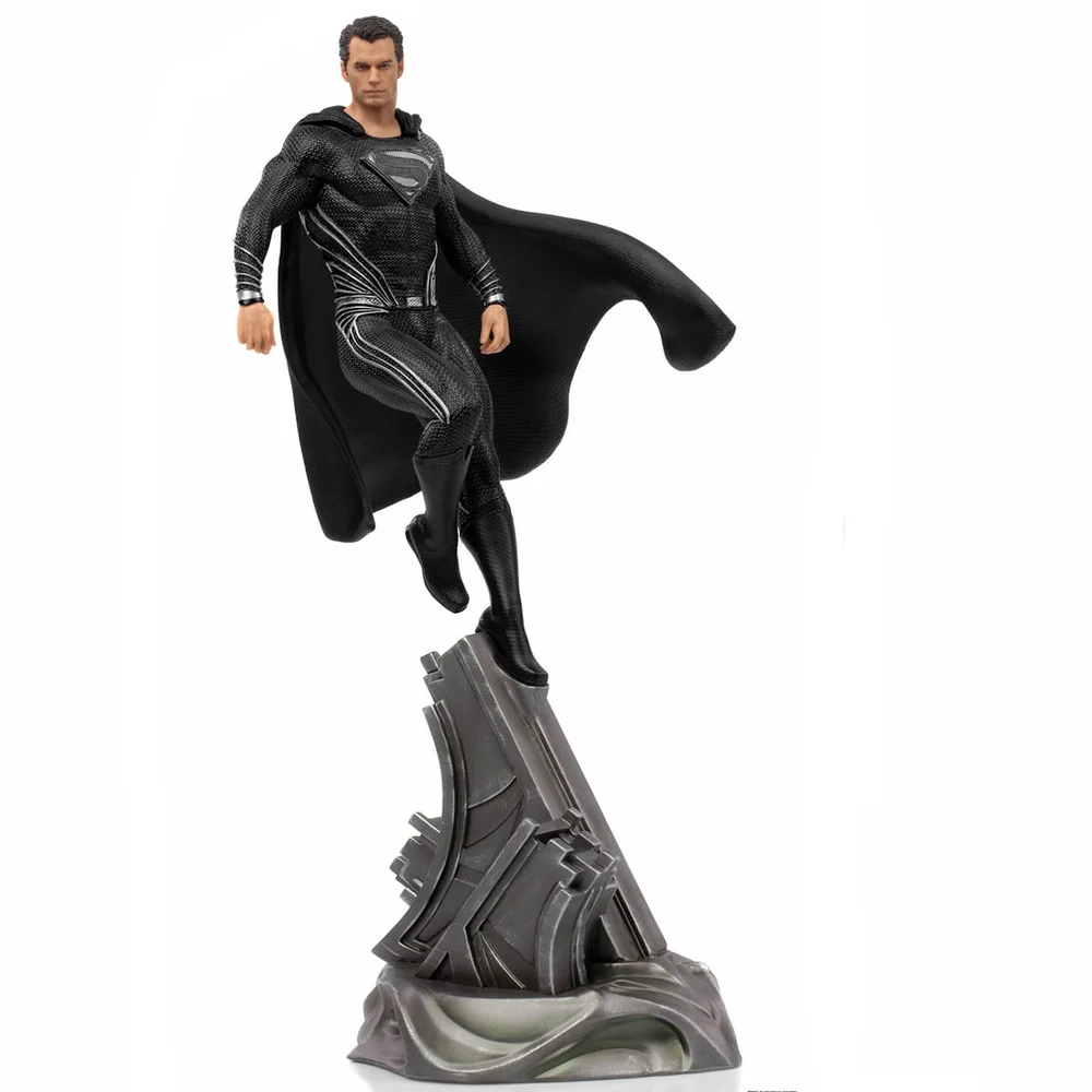 Iron Studios Zack Snyder's Justice League Art Scale Beeldje 1/10 Superman Zwart Pak 30 cm Afbeelding 1