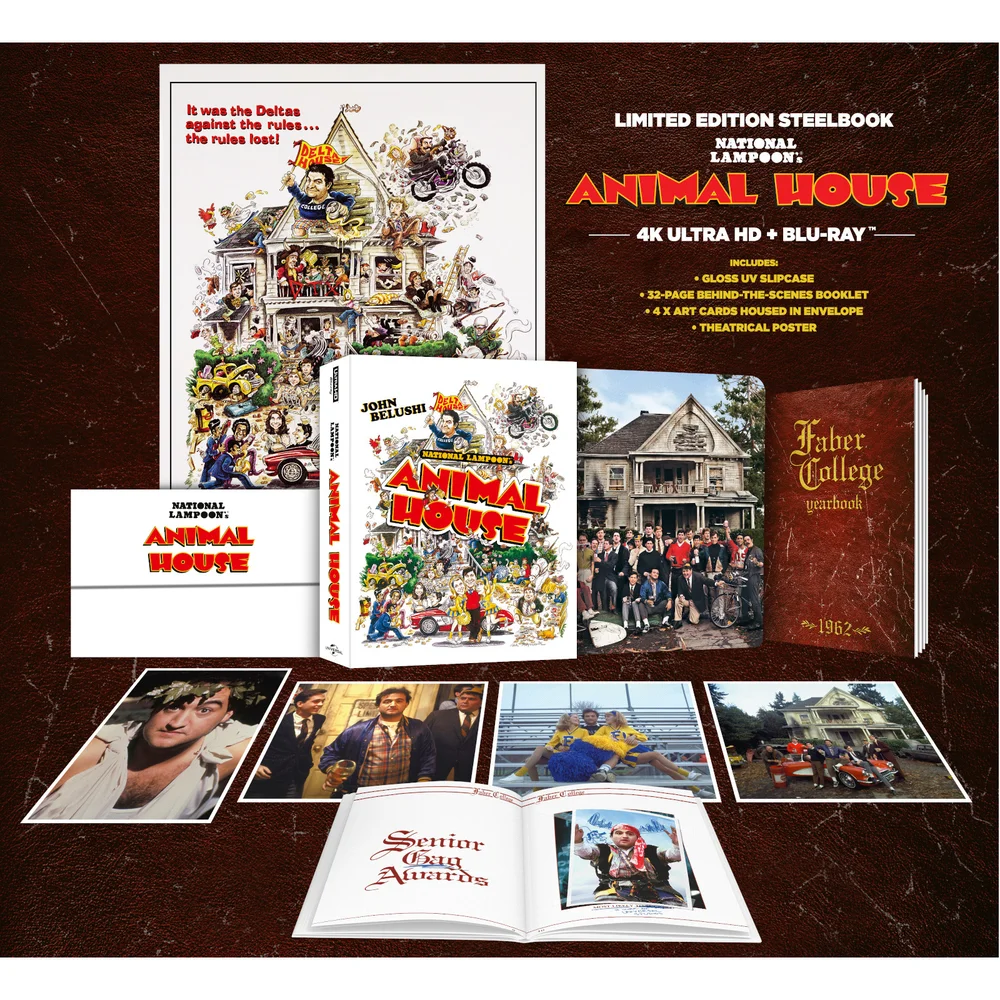 Animal House - Zavvi Exclusief 4K Ultra HD Limited Edition Steelbook (Inclusief Blu-ray) Afbeelding 1