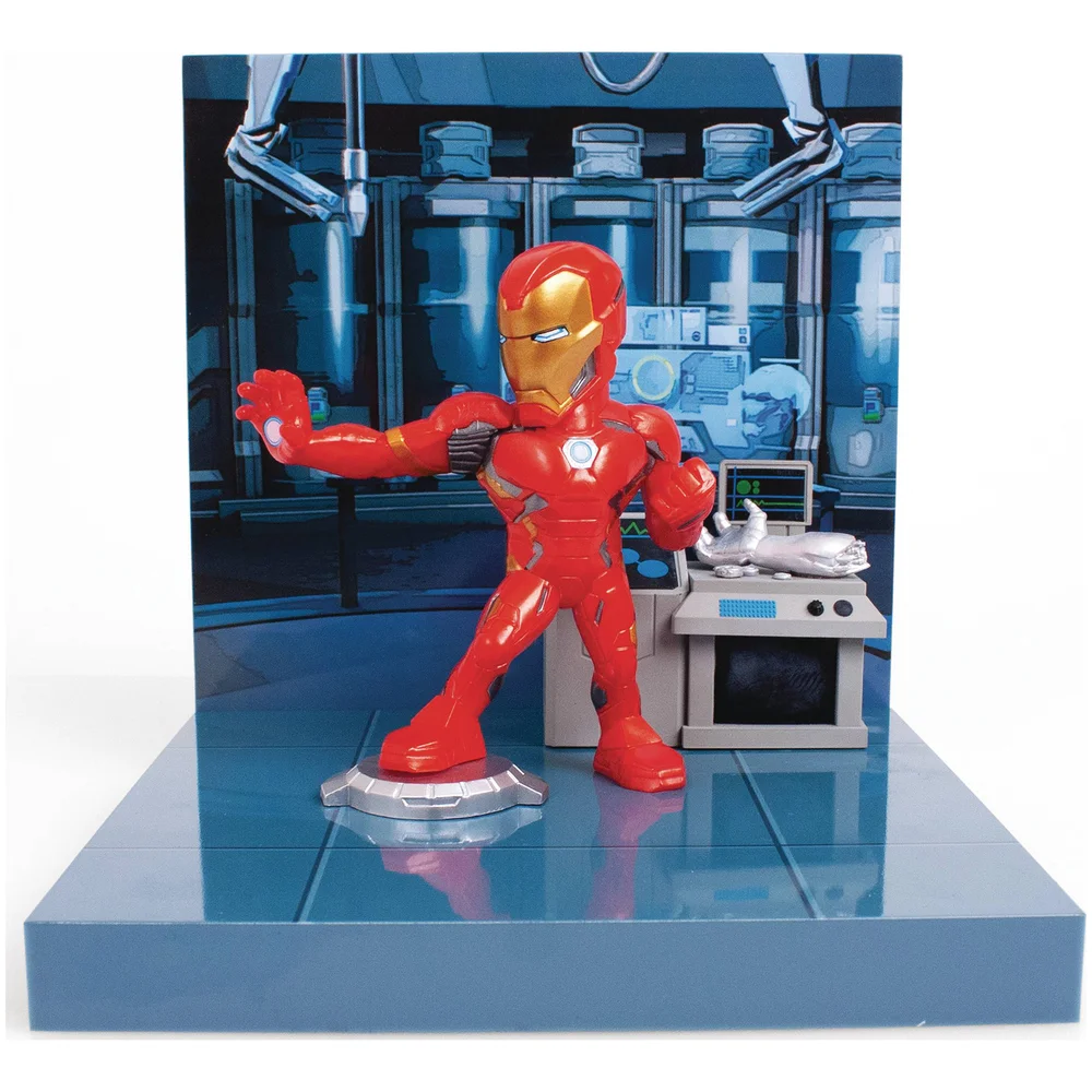 The Loyal Subjects Superama Marvel Comics Figural Diorama - Iron Man Afbeelding 1