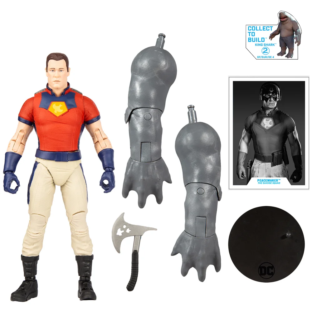 McFarlane DC Comics Suicide Squad Movie 7" Build-A-Figure - Peace Maker (Unmasked) Afbeelding 1