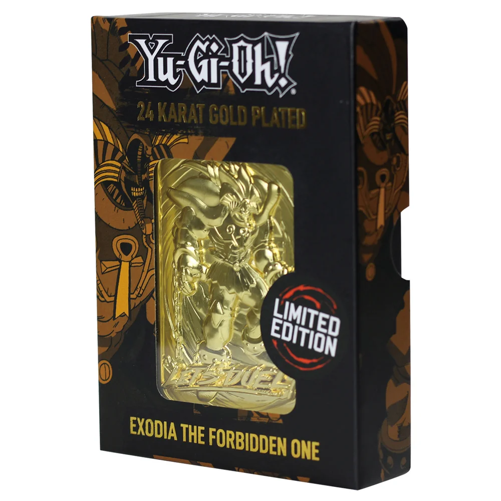 24K vergulde Yu-Gi-Oh!Exodia - The Forbidden One kaart Afbeelding 1