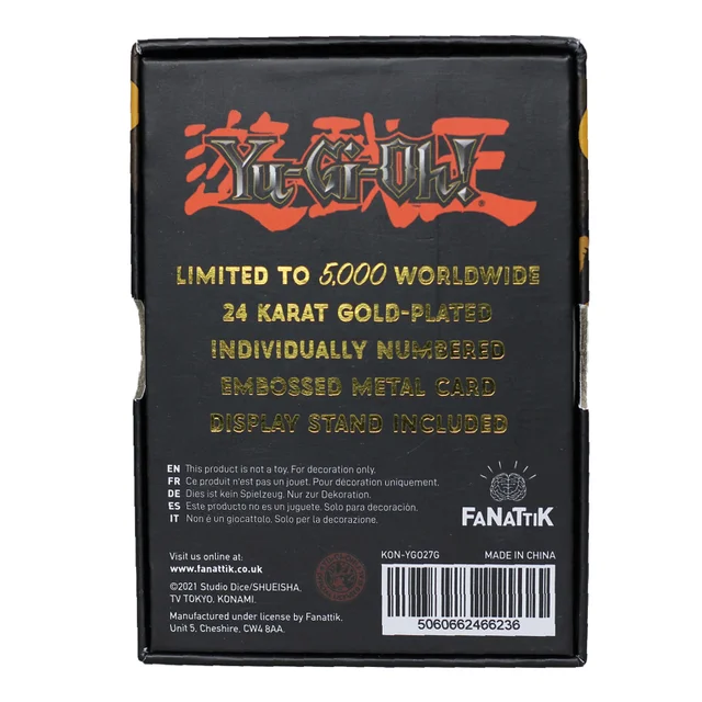24K Verguld Yu-Gi-Oh! Kuriboh Kaart