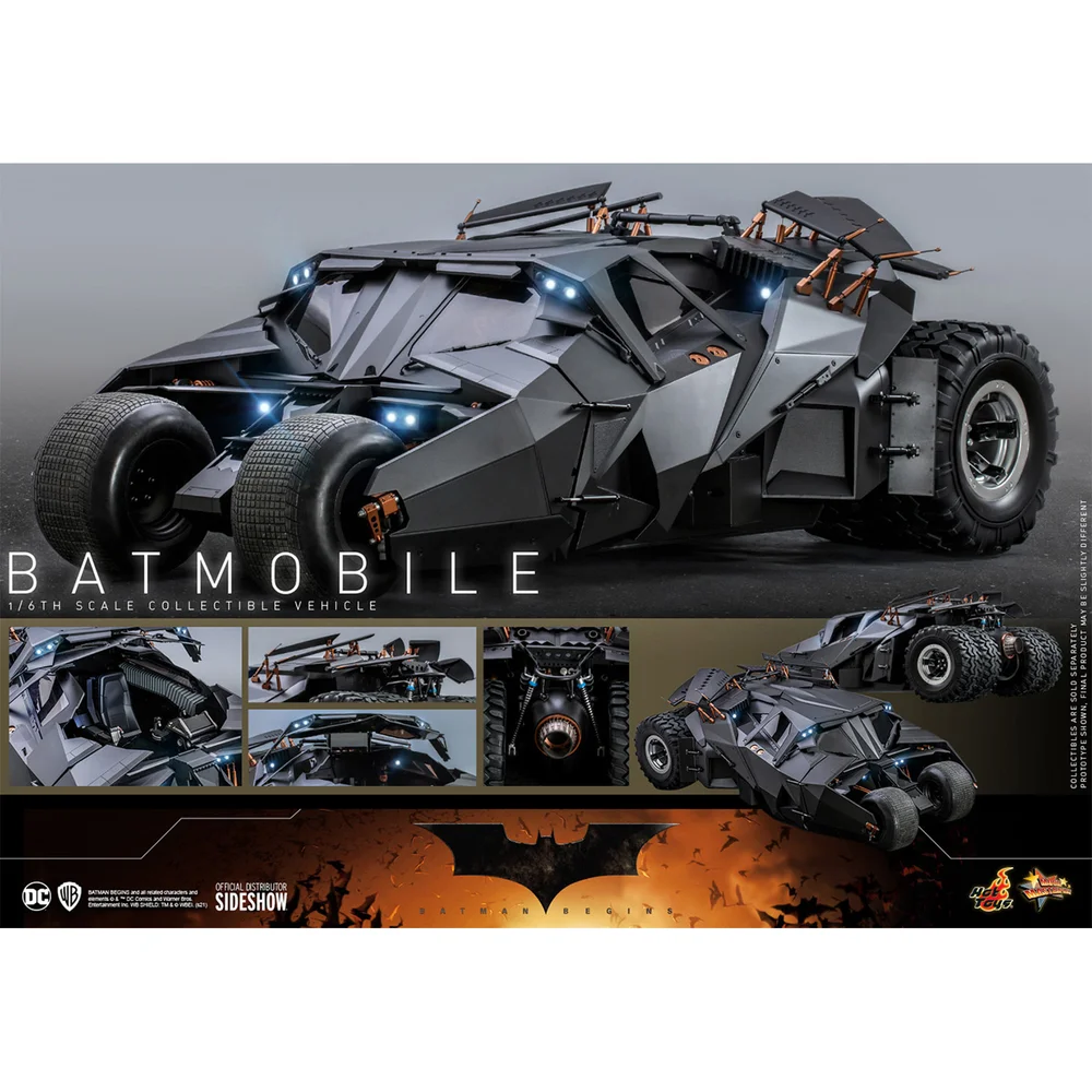 Hot Toys The Dark Knight Trilogy Movie Masterpiece Actiefiguur 1/6 Batmobile 73 cm Batman Begins Afbeelding 1