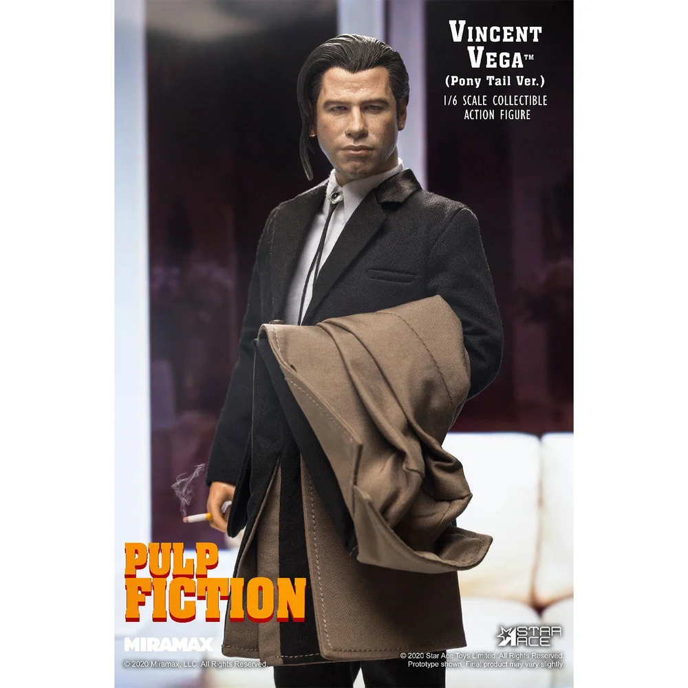 Star Ace Pulp Fiction My Favourite Movie Actiefiguur 1/6 Vincent Vega 2.0 (Paardestaart) 30 cm Afbeelding 1