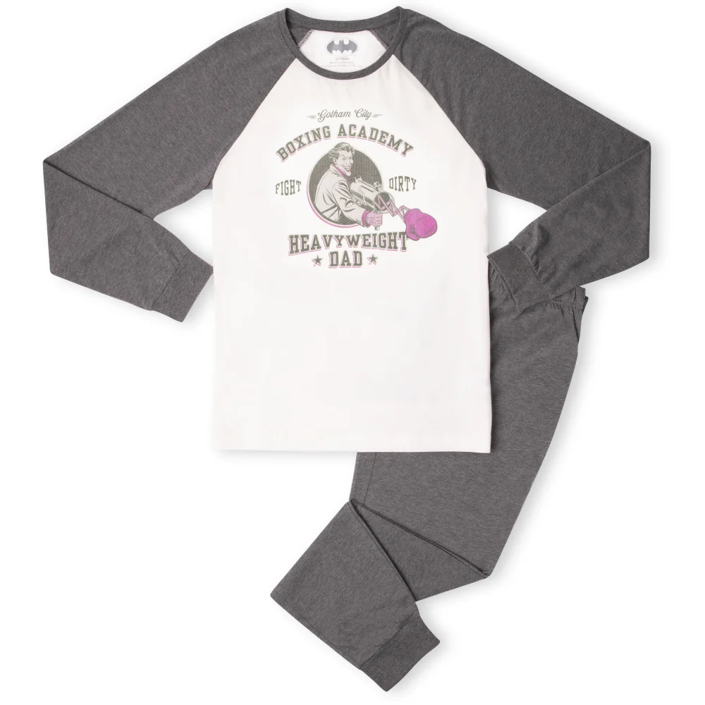 DC Batman Boxing Academy Men's Pyjama Set - White/Grey - S Afbeelding 1