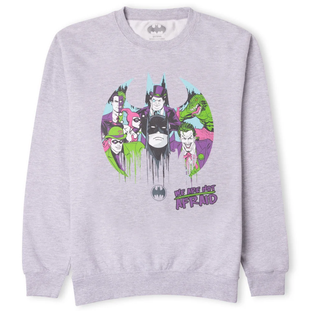 DC Batman We Are Not Afraid Sweatshirt - Grey - S Afbeelding 1
