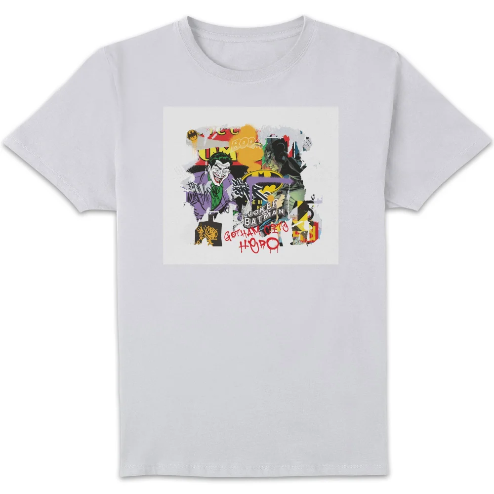 DC Batman Collage Men's T-Shirt - White - S Afbeelding 1