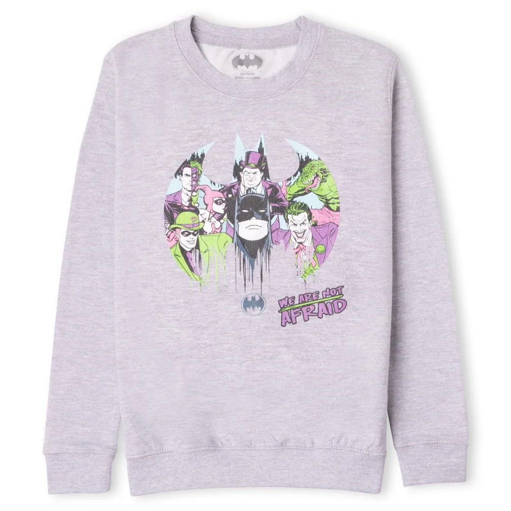 DC Batman We Are Not Afraid Kids' Sweatshirt - Grey - 110/116 (5-6 jaar) Afbeelding 1