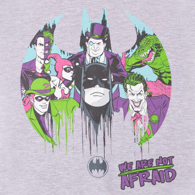 DC Batman We Are Not Afraid Kids' Sweatshirt - Grey