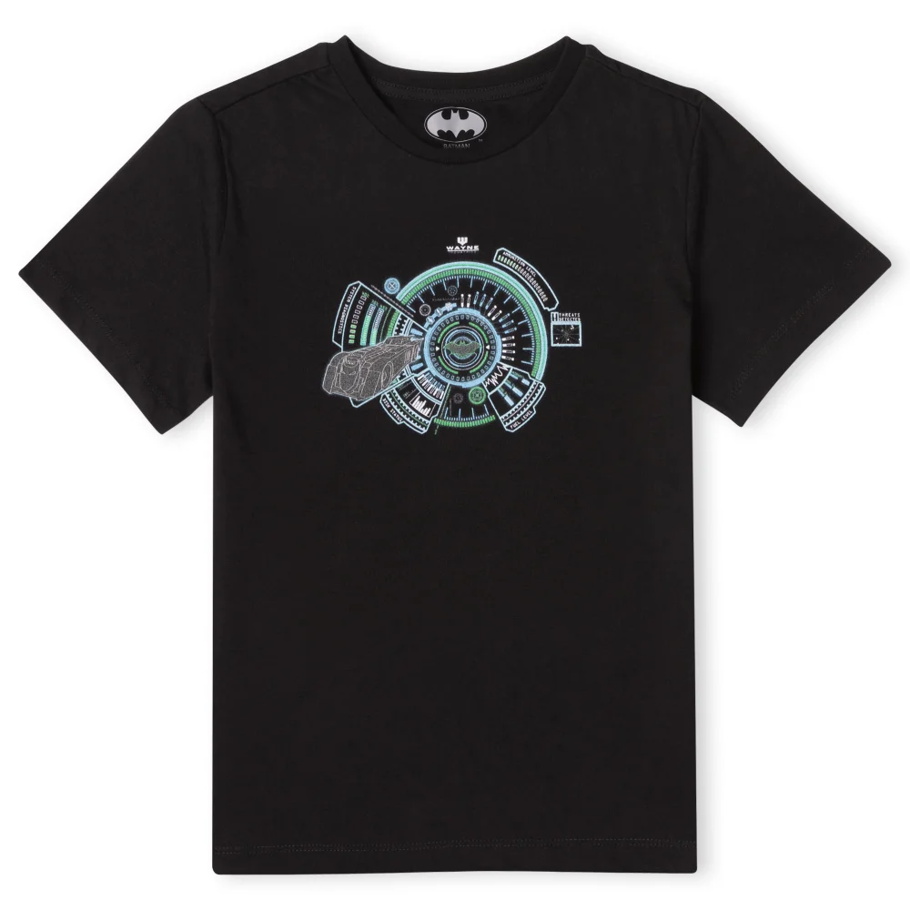 DC Batman Batmobile Kids' T-Shirt - Black - 98/104 (3-4 jaar) Afbeelding 1