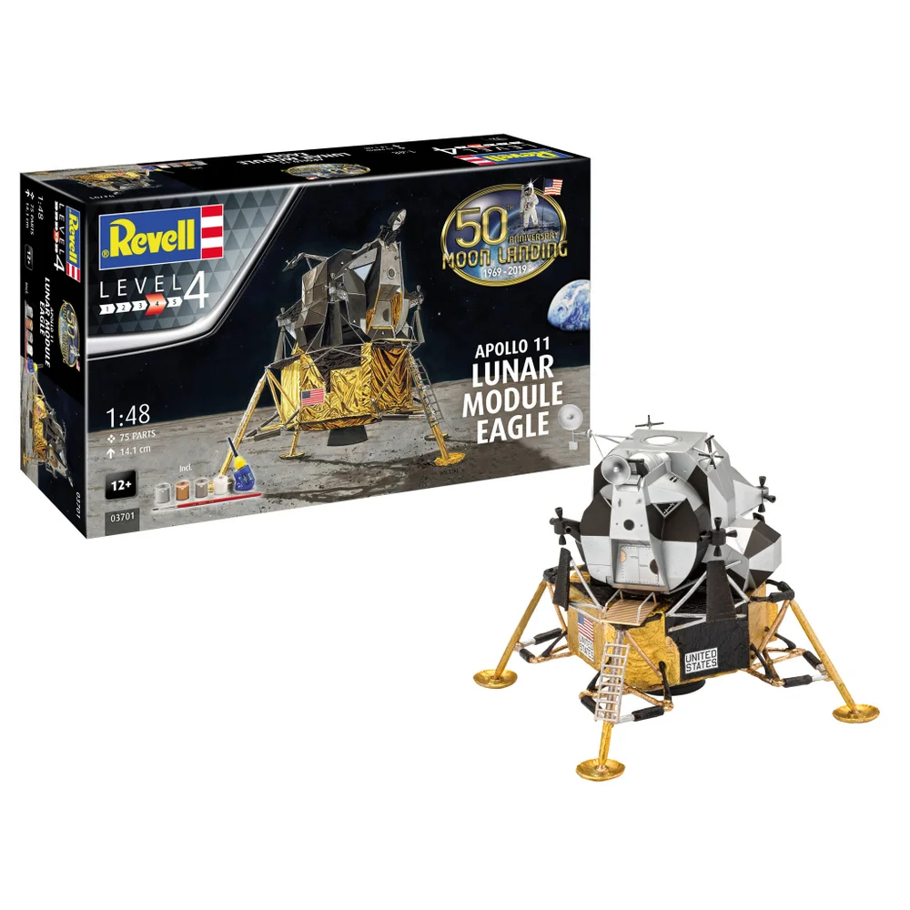 Apollo 11 Lunar Module Eagle Gift Set Model Kit (1:48 Scale) Afbeelding 1