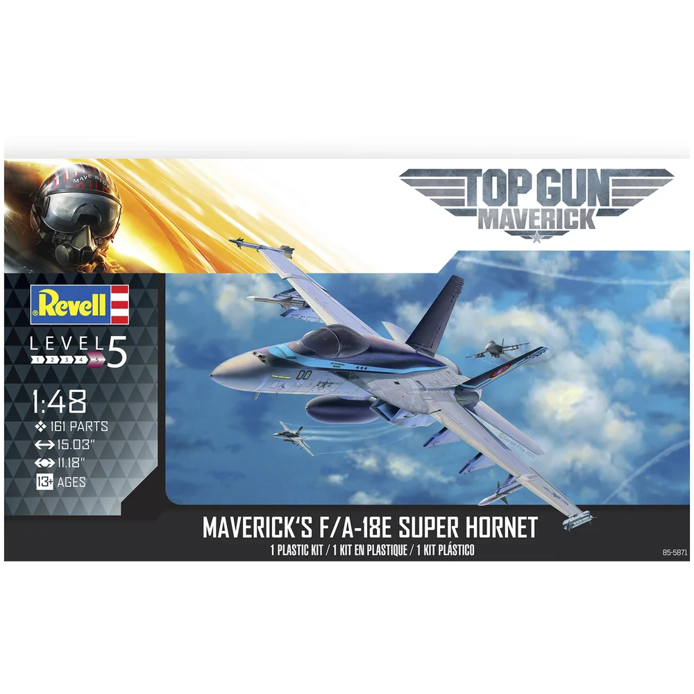 Top Gun - Maverick's F/A-18E Super Hornet Easy Click Model Kit (1:48 Scale) Afbeelding 1