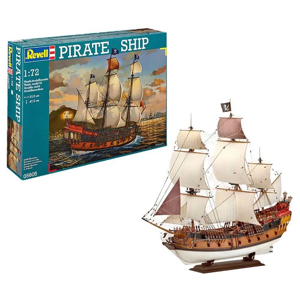 Pirate Ship Model Kit (1:72 Scale) Afbeelding 1