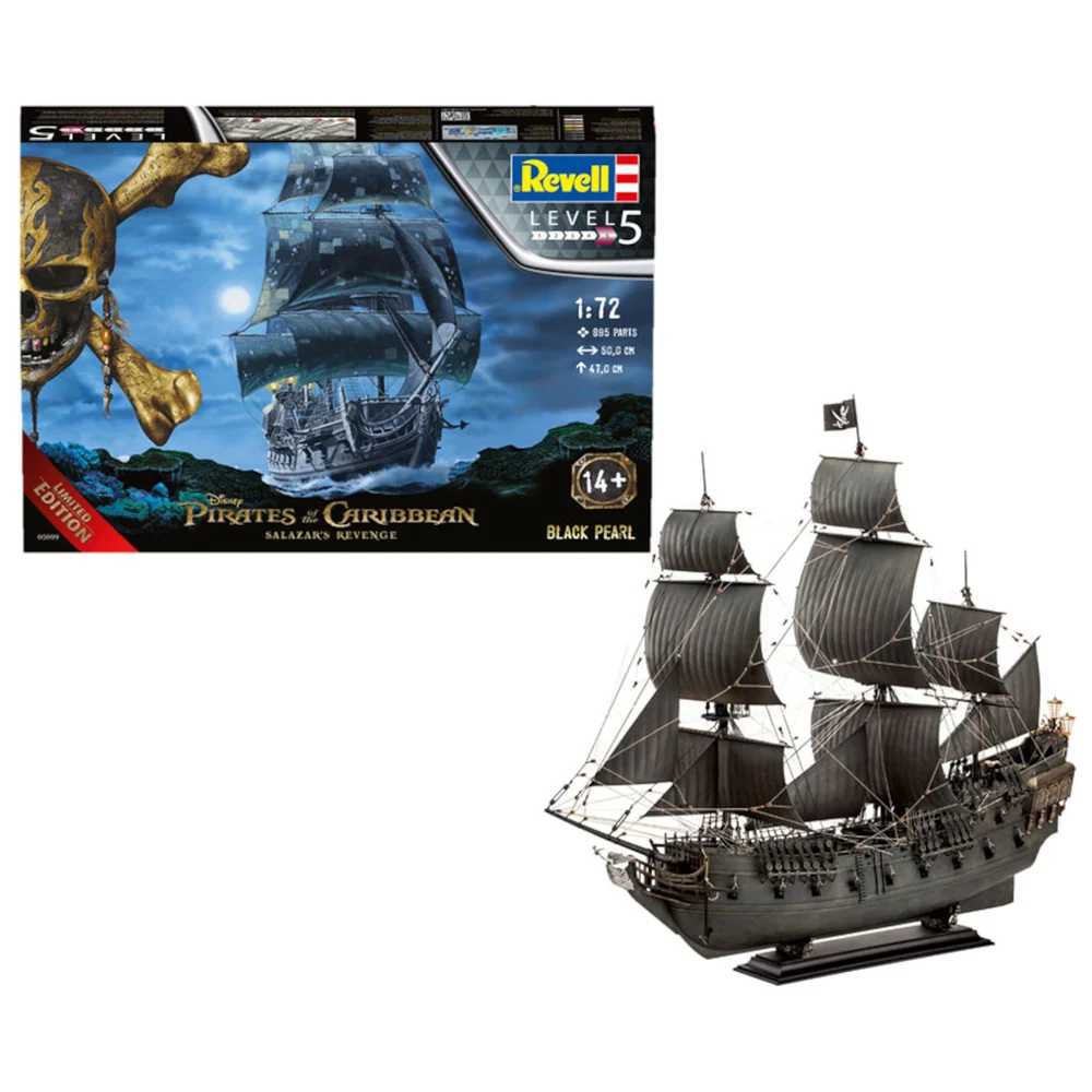 Pirates of the Caribbean - The Black Pearl Model Kit (1:72 Scale) Afbeelding 1