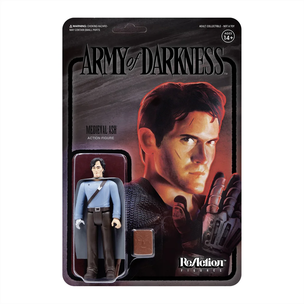 Super7 Army Of Darkness ReAction Figuur - Middeleeuwse Ash (Midnight) Afbeelding 1