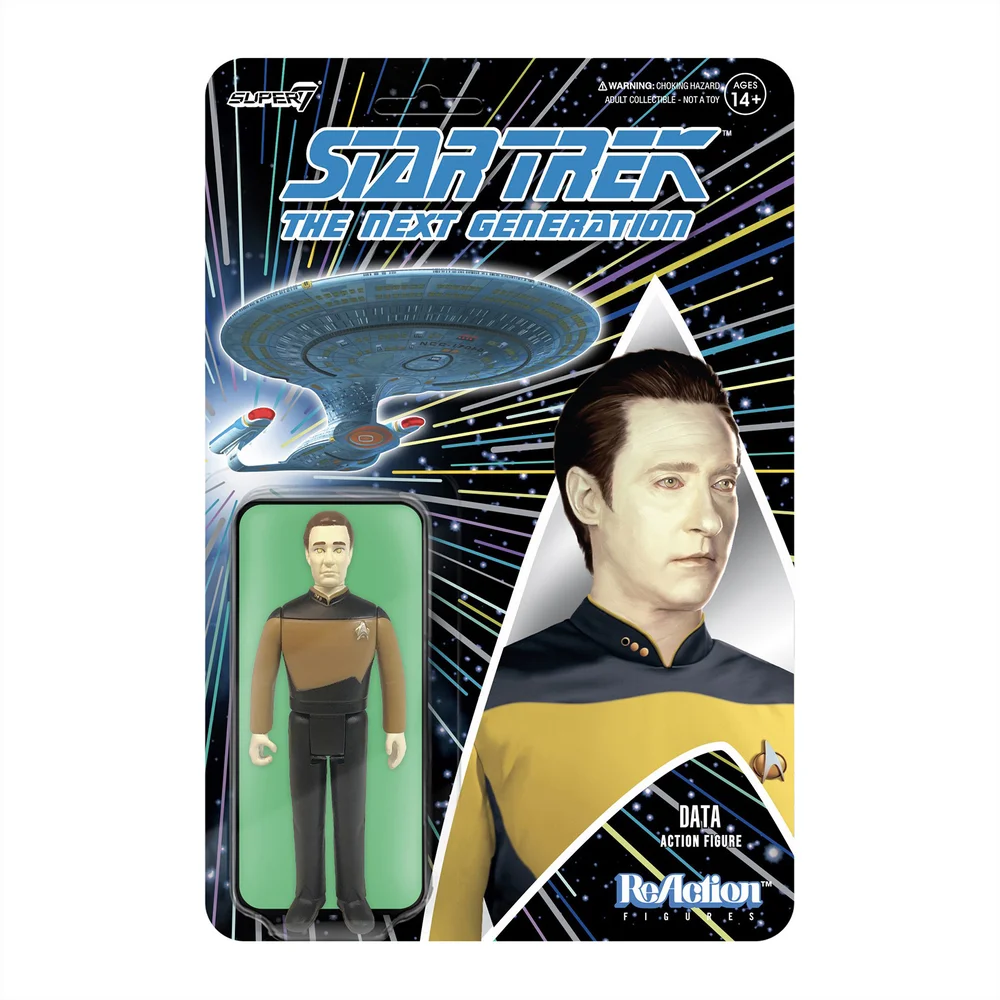 Super7 Star Trek The Next Generation ReAction Figuur - Data Afbeelding 1
