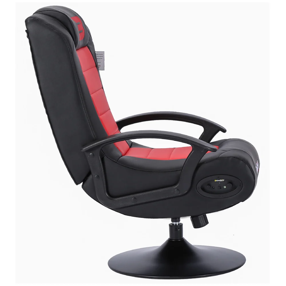 BraZen Stag 2.1 Bluetooth Surround Sound Gaming Chair - Red Afbeelding 1