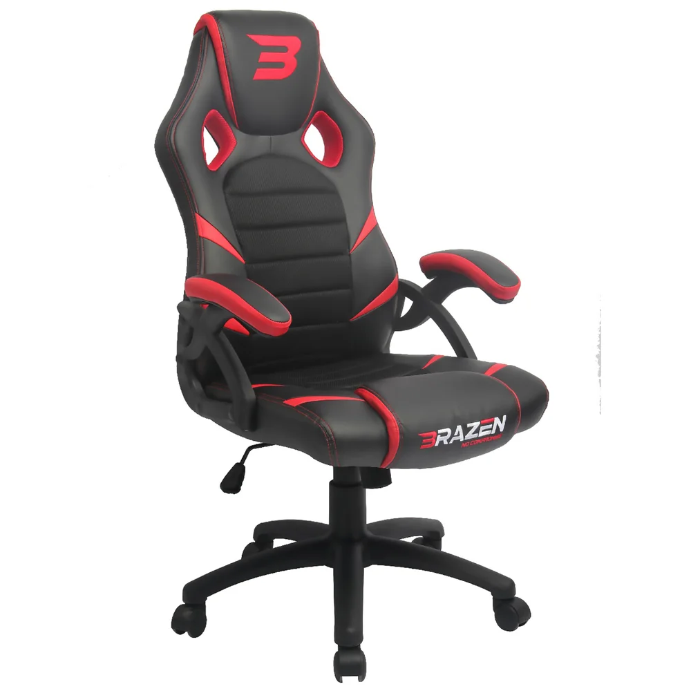 BraZen Puma PC Gaming Chair - Red Afbeelding 1