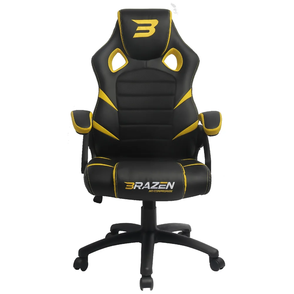 BraZen Puma PC Gaming Chair - Yellow Afbeelding 1