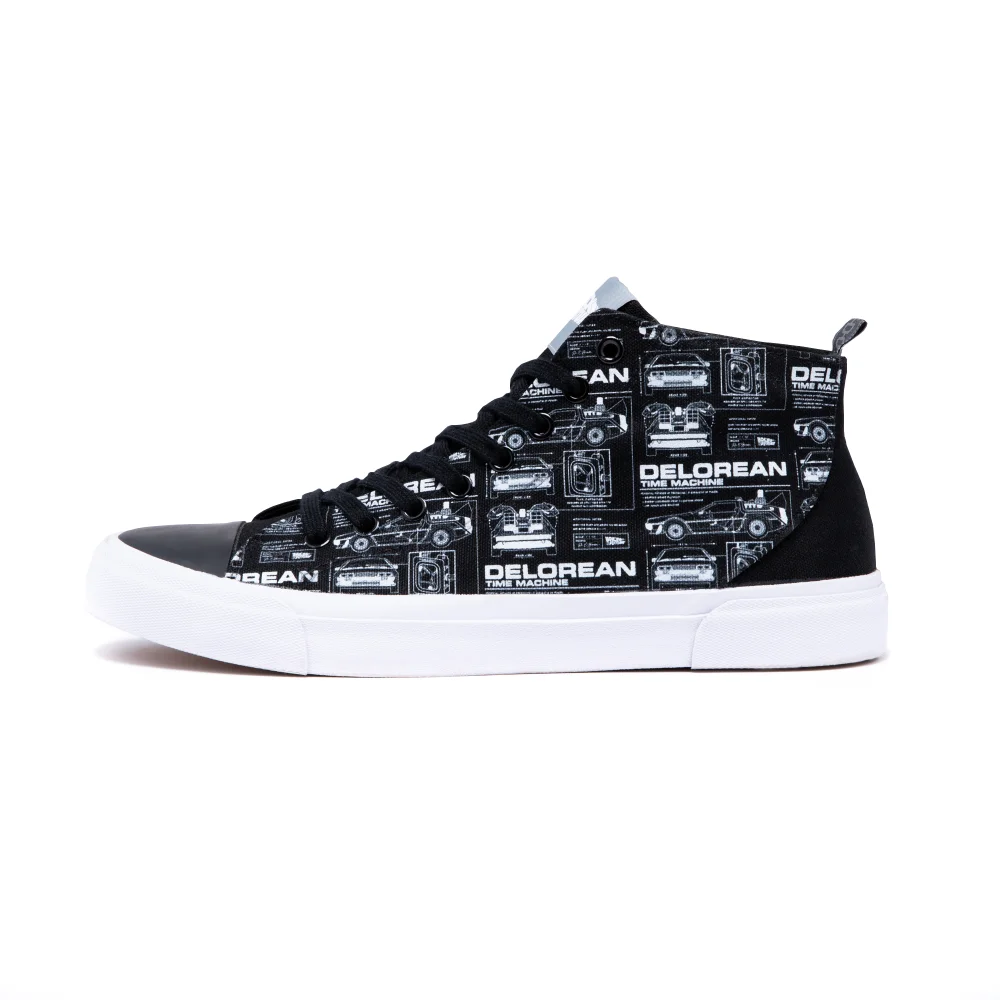 Akedo x Back To The Future Schematic High Top - Black - UK10 / EU44.5 Afbeelding 1
