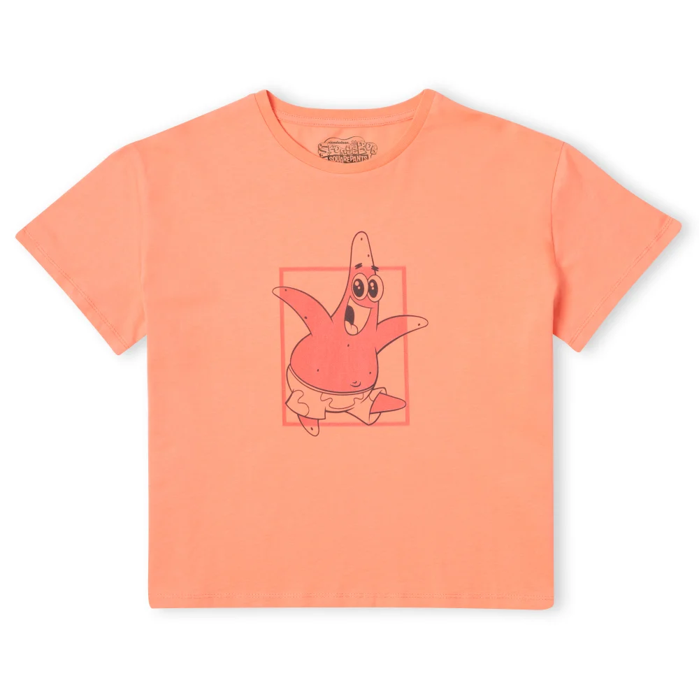 SpongeBob SquarePants Boxy Patrick Women's Cropped T-Shirt - Koraal - XS Afbeelding 1