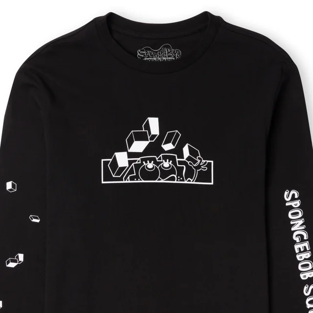 SpongeBob SquarePants Loosing My Head Unisex Long Sleeve T-Shirt - Zwart