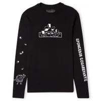 SpongeBob SquarePants Loosing My Head Unisex Long Sleeve T-Shirt - Zwart
