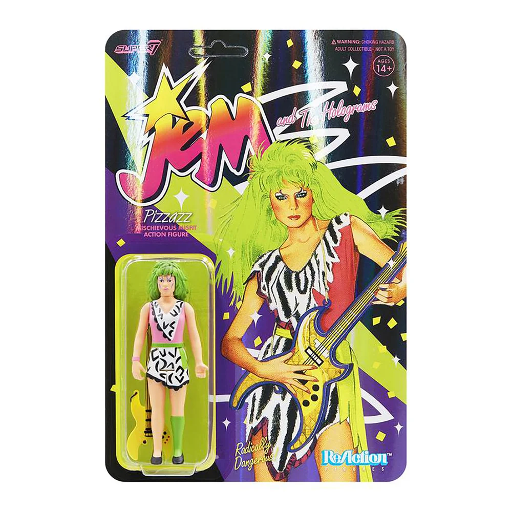 Super7 Jem And The Holograms ReAction Figure - Pizzazz Afbeelding 1