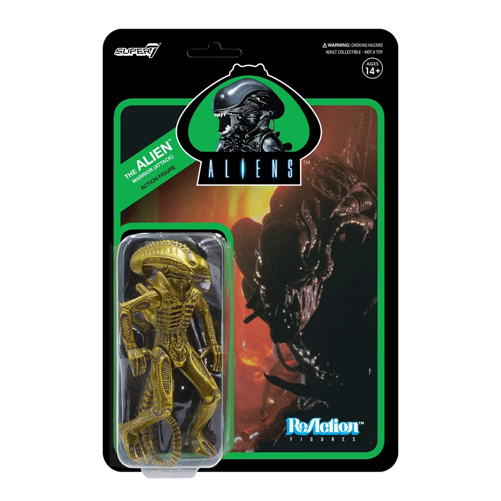 Super7 Aliens ReAction Figuur - Warrior (Attack) Afbeelding 1