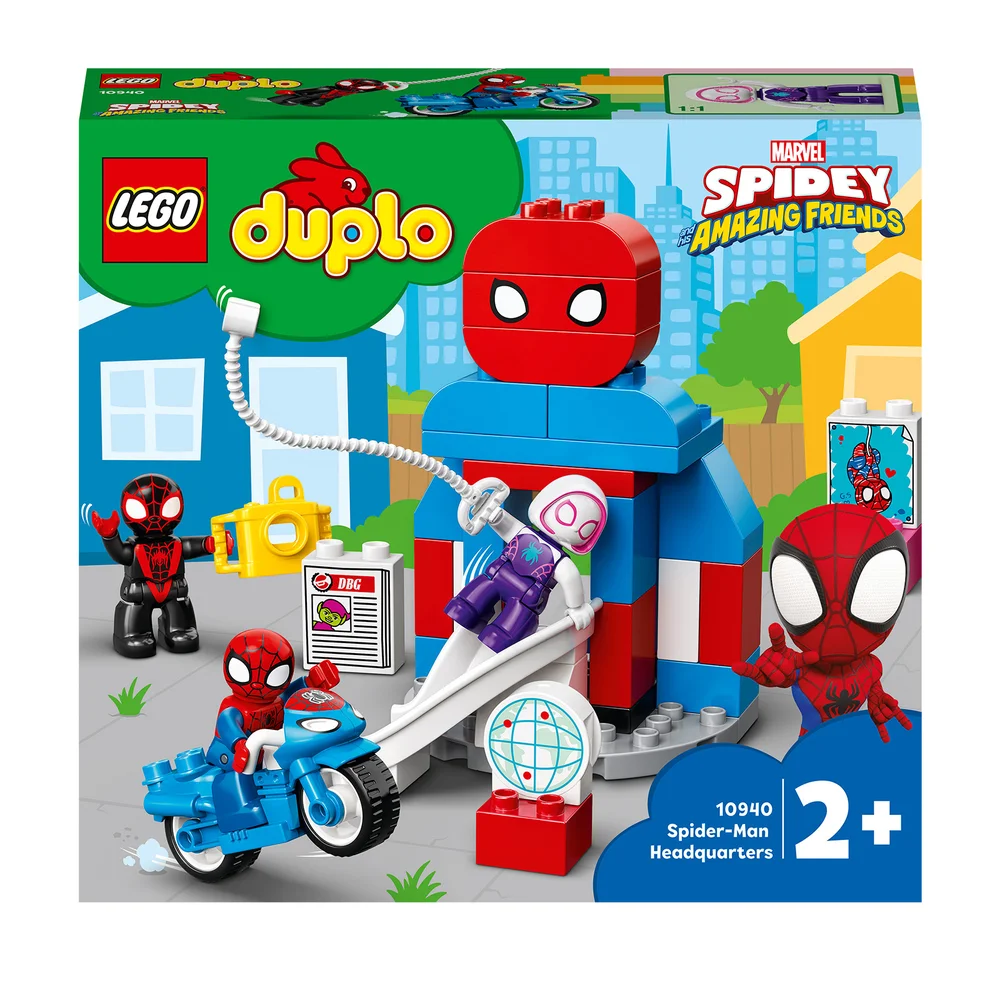 LEGO DUPLO Super Heroes Spider-Man Headquarters Toy for Toddlers (10940) Afbeelding 1