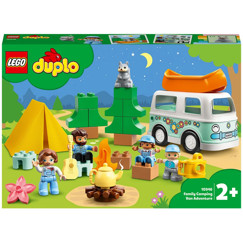 LEGO DUPLO Town Family Camping Van Adventure Toy for Toddlers (10946) Afbeelding 1