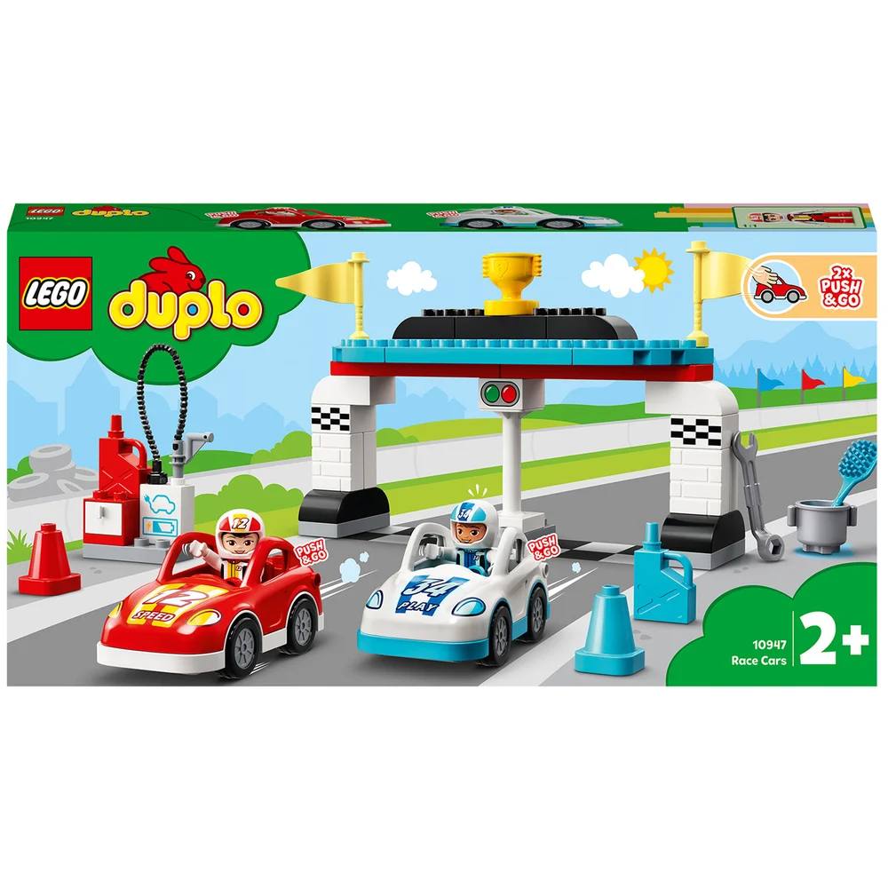 LEGO DUPLO Stad Raceauto's Speelgoed voor Peuters (10947) Afbeelding 1