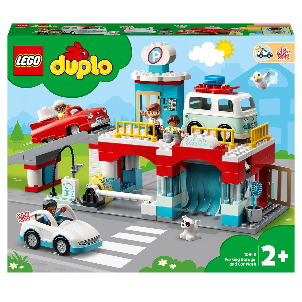 LEGO DUPLO Stad Parkeergarage en Autowasplaats Set (10948) Afbeelding 1