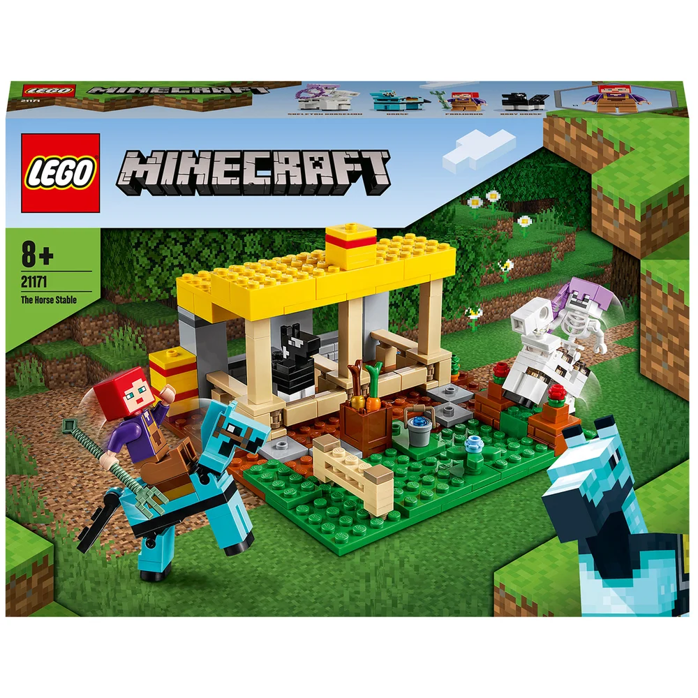 LEGO Minecraft: The Horse Stable Farm Toy with Figures (21171) Afbeelding 1