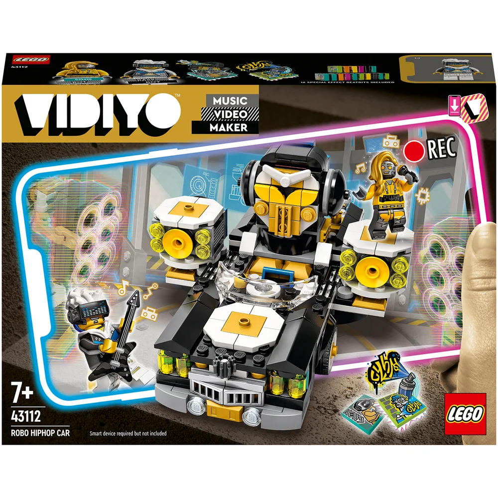 LEGO VIDIYO Robo HipHop Car BeatBox AR Video Maker Toy (43112) Afbeelding 1