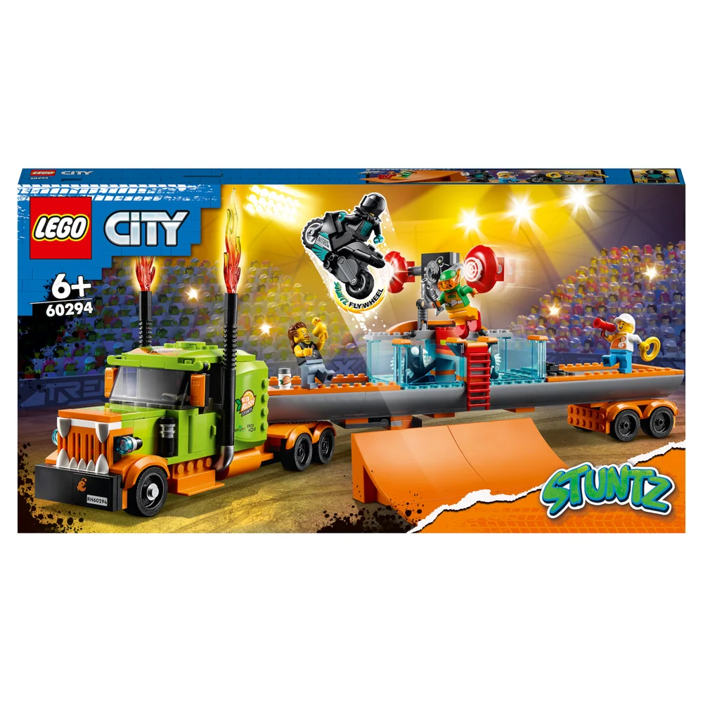 LEGO City: Stuntz Stunt Show Truck & Motorbike Toy Set (60294) Afbeelding 1
