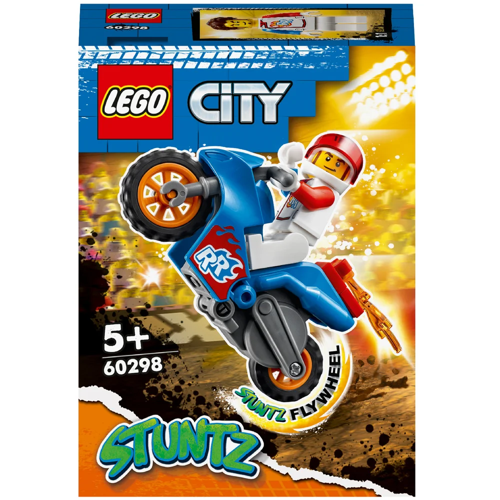 LEGO City: Stuntz Rocket Stunt Bike Set Toy Motorbike (60298) Afbeelding 1