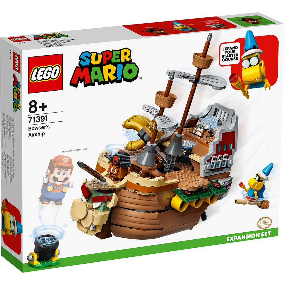 LEGO Super Mario Bowser's Airship Expansion Set Toy (71391) Afbeelding 1