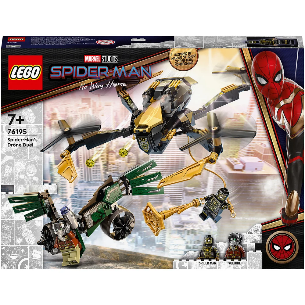LEGO 76195 Marvel Spider-Man’s Droneduel Bouwspeelgoed voor Kinderen van 7+, Superheld Verjaardags- of Kerstcadeau-idee Afbeelding 1