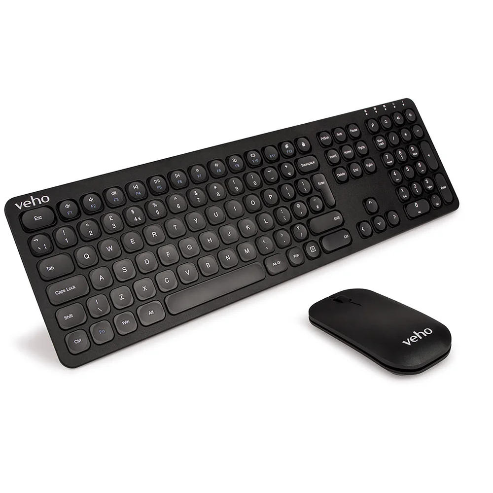 Veho HUT8 WZ-1 2.4ghz Slimline Wireless Keyboard & Mouse Afbeelding 1